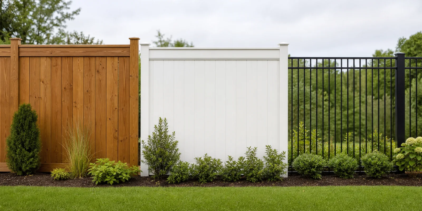 Comparison of wood, vinyl, metal, and composite fence materials